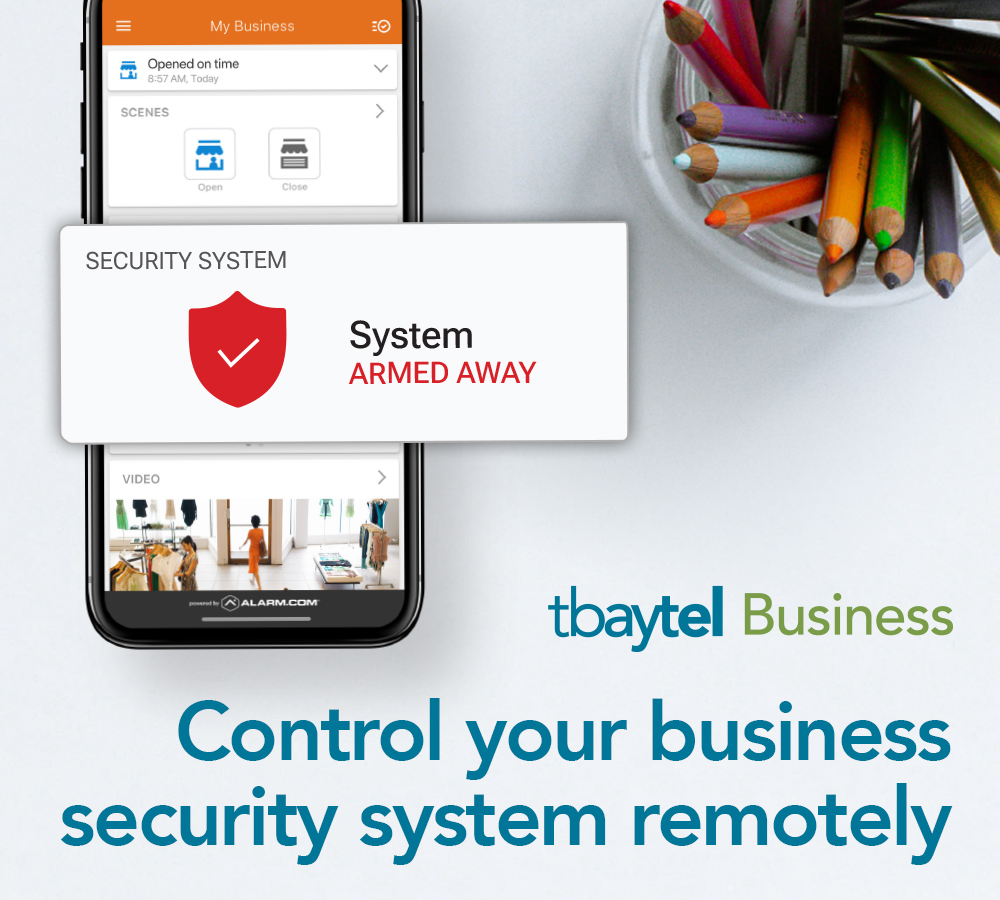 Control your business security system remotely